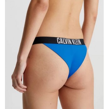 Calvin Klein γυναικείο μαγιό bottom brazilian σε μπλε ρουά χρώμα,κανονική γραμμή,100%polyester KW0KW01984 C4X Calvin Klein γυναικείο μαγιό bottom brazilian σε μπλε ρουά χρώμα,κανονική γραμμή,100%polyester KW0KW01984 C4X